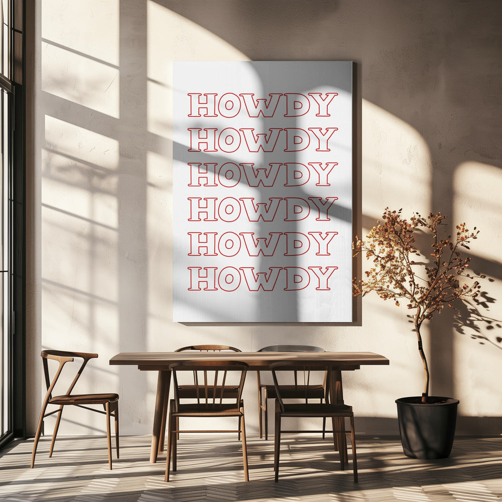 Röd Hej | Canvas