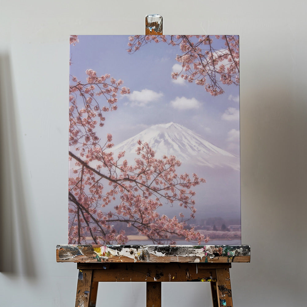Der Fuji in der Kirschblüte | Leinwand-Bilder