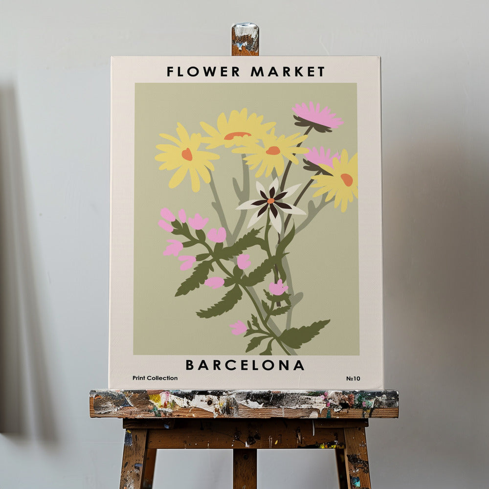 Blomstermarknaden i Barcelona | Canvas