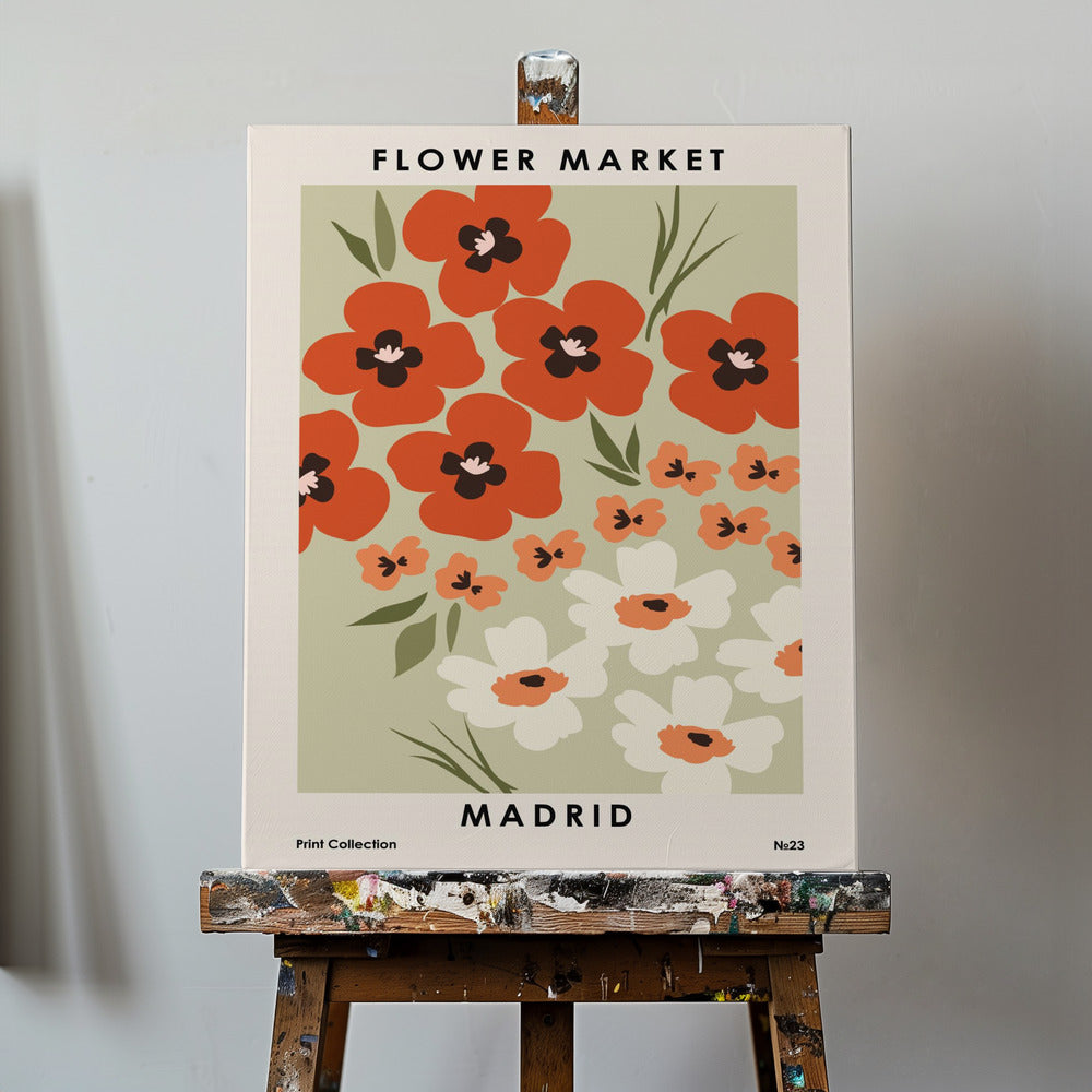 Marché aux fleurs de Madrid | Tableaux sur Toile