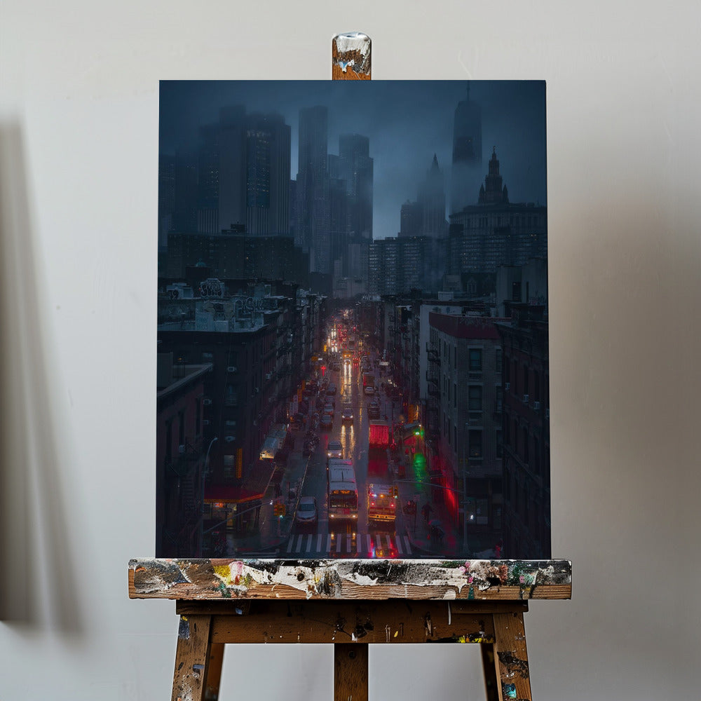 Regenachtig Chinatown | Canvasprints