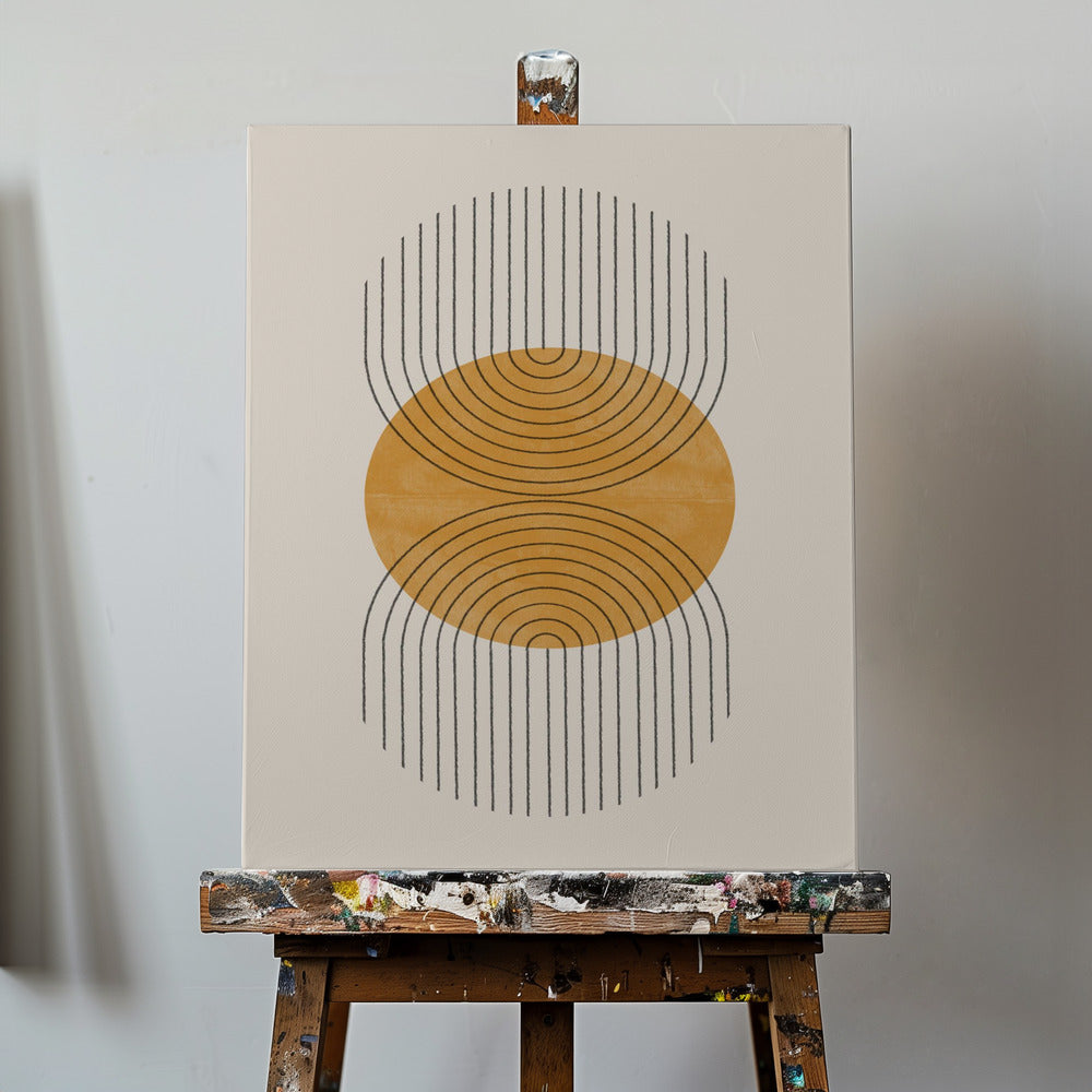 Punto perfecto amarillo | Impresiones en Lienzo