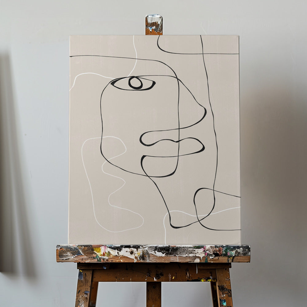 Rostro abstracto nº1. | Impresiones en Lienzo