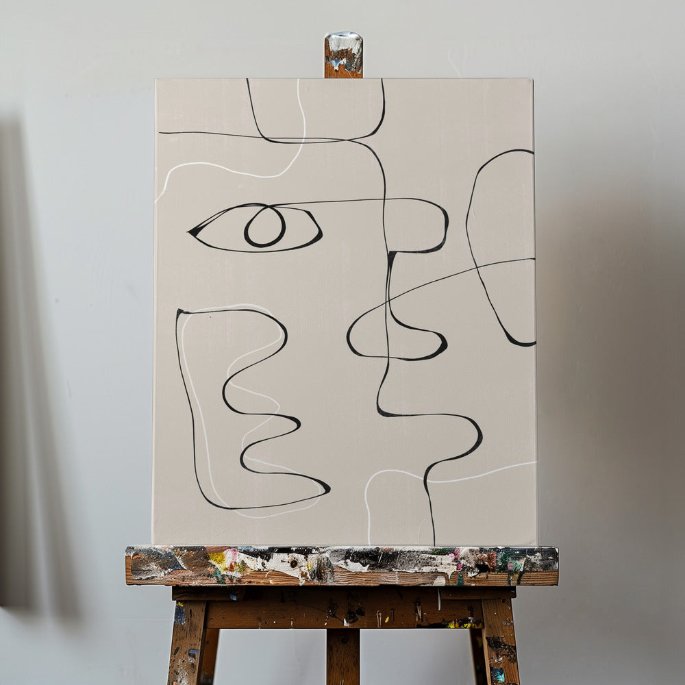 Rostro abstracto n.º 2. | Impresiones en Lienzo