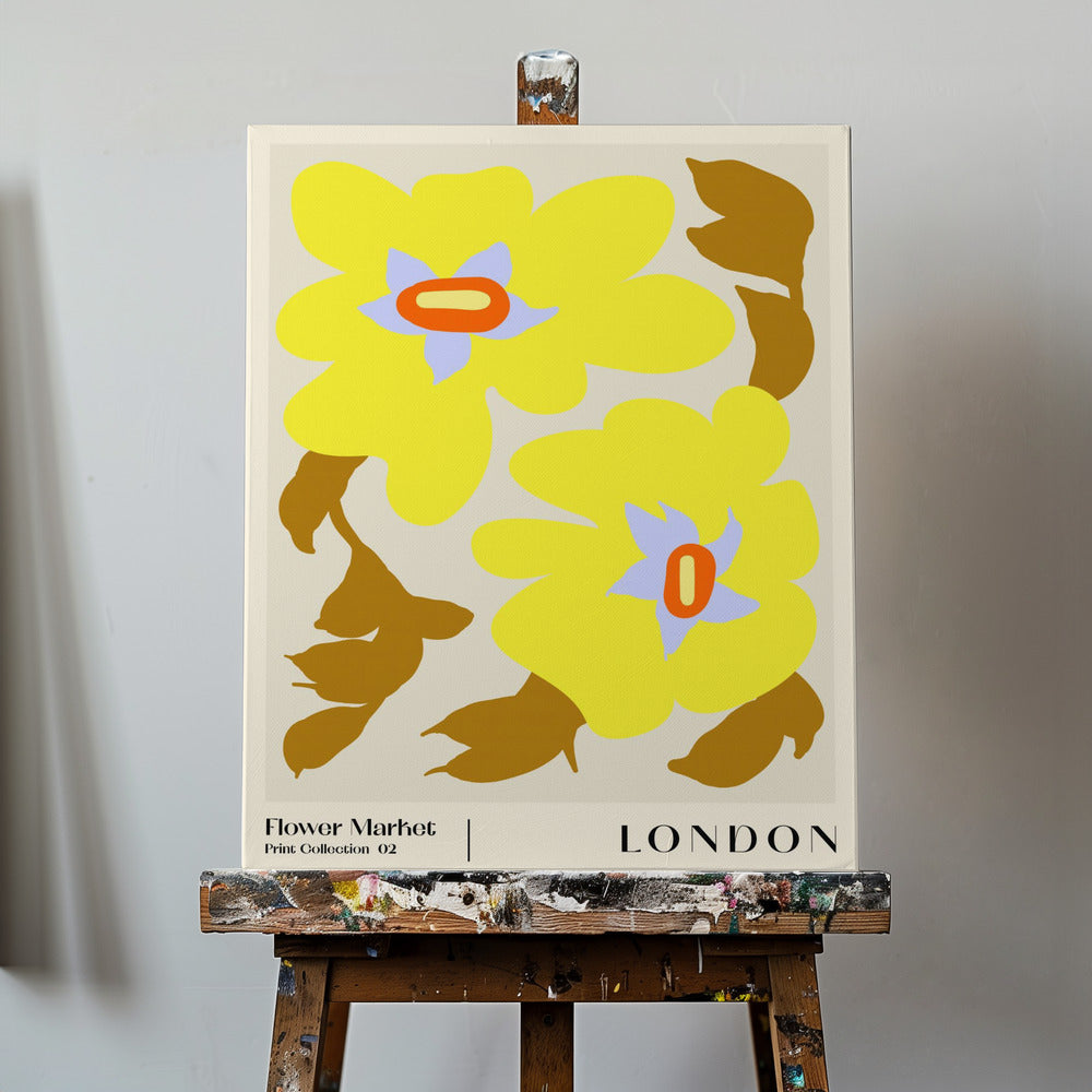 Mercato dei fiori. Londra | Stampe su Tela