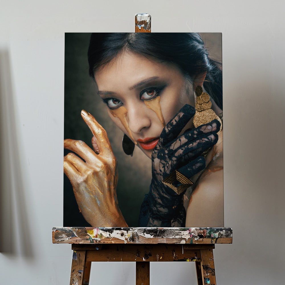 Goldene Hand | Leinwand-Bilder