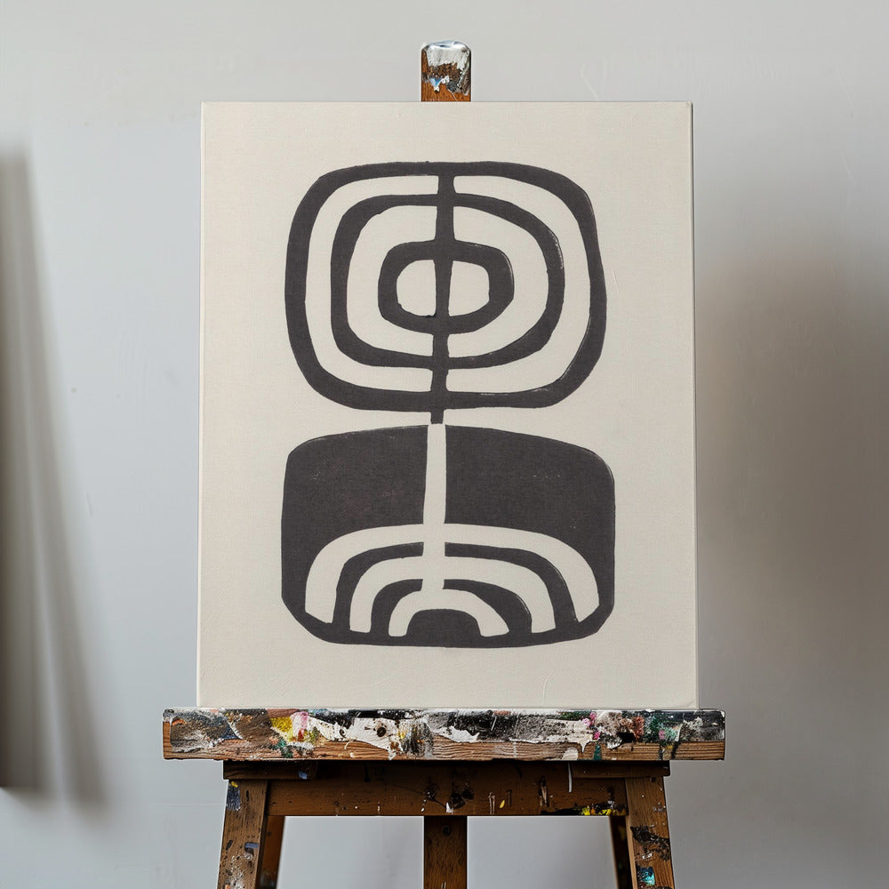 Modern Plant / Lino Print | Canvas