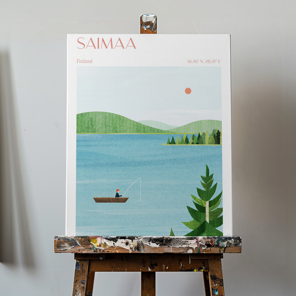 Saimaa sjö, Finland | Canvas