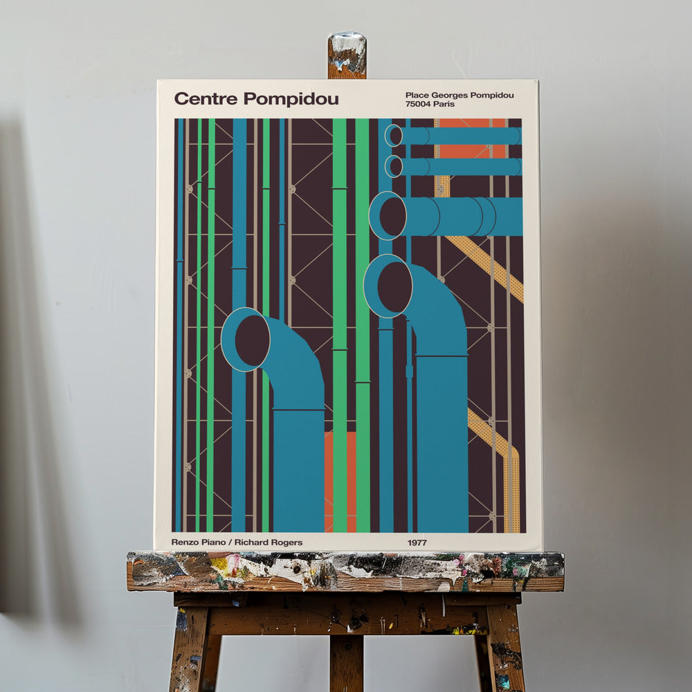 Pompidou | Lærredsbilleder
