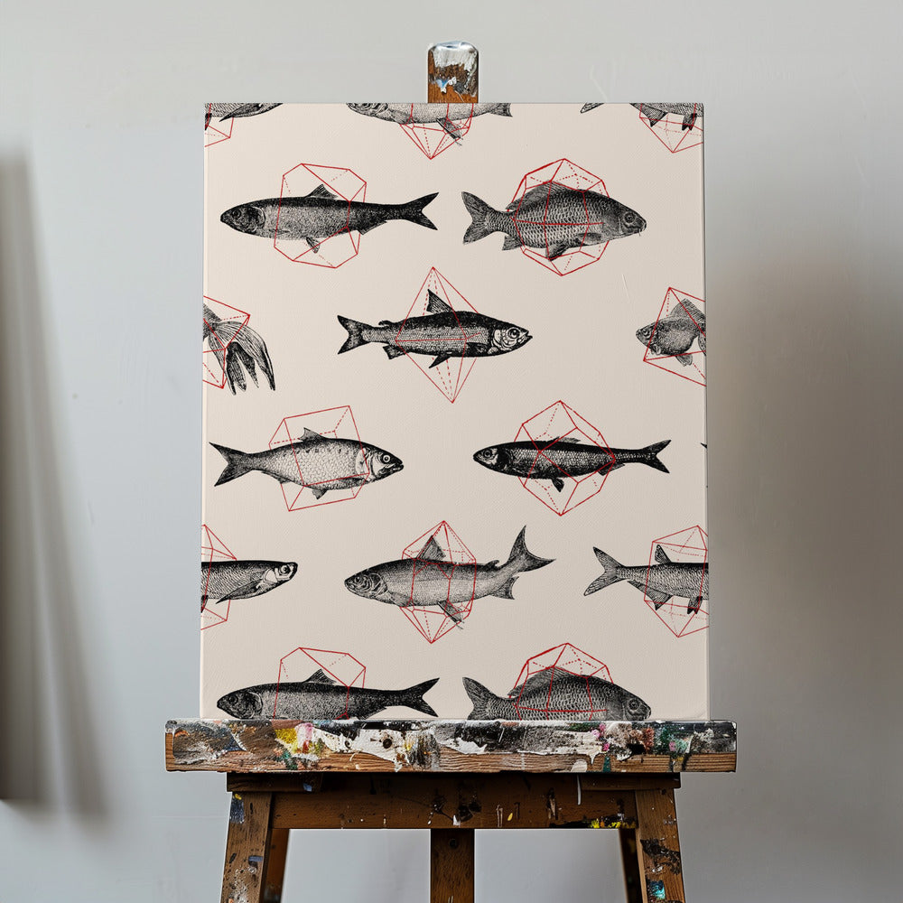 Peces en Geometría Nº4 | Impresiones en Lienzo
