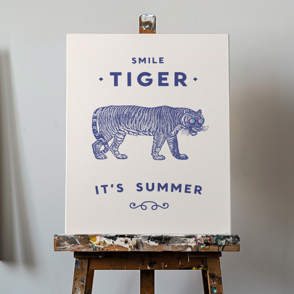 Leende Tiger | Canvas