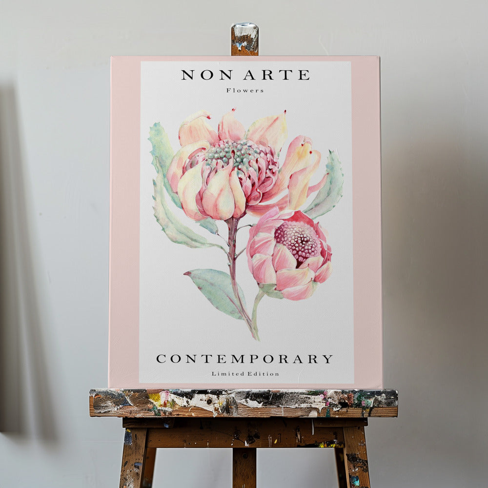 No Arte rosa flor | Impresiones en Lienzo