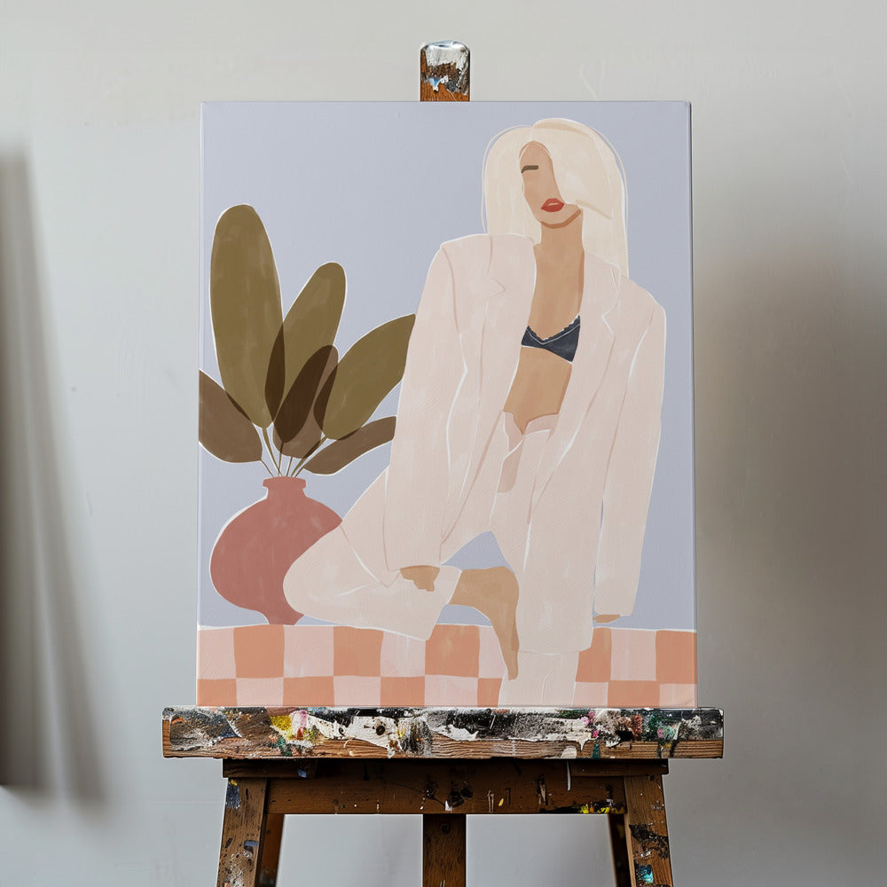 Too Lazy To Yoga | Canvas