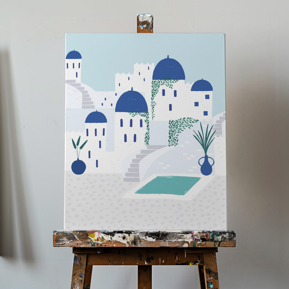 Santorini | Impresiones en Lienzo