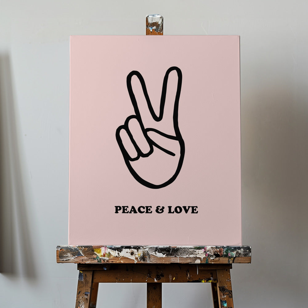 Paz y amor | Impresiones en Lienzo