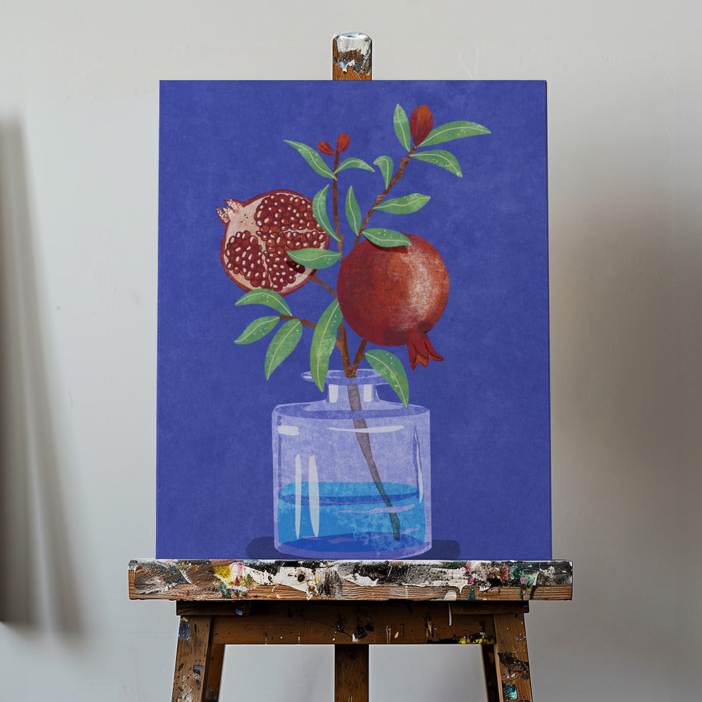 pomegranate in Vase | Canvas