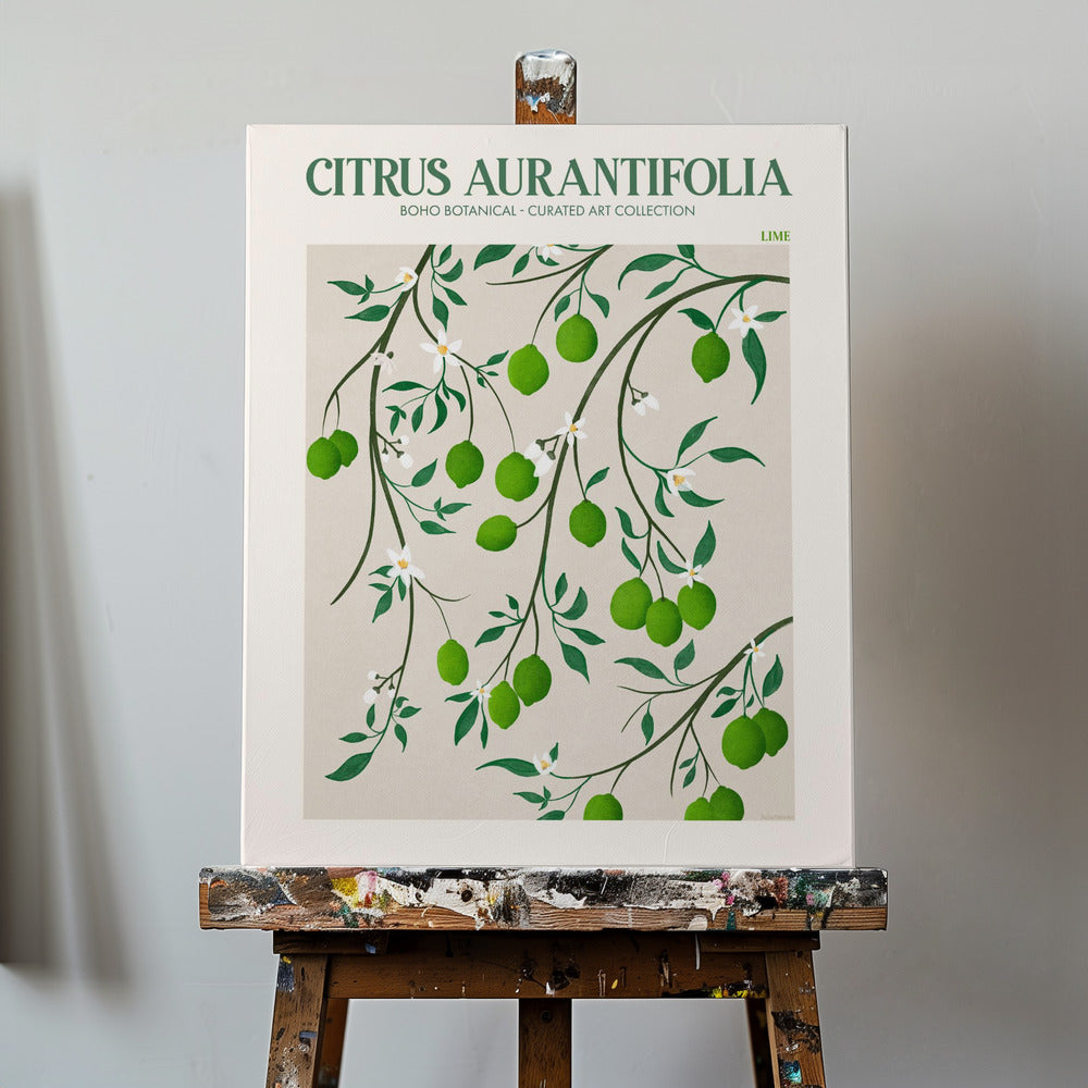 Citrus Aurantifolia-Citron vert | Tableaux sur Toile