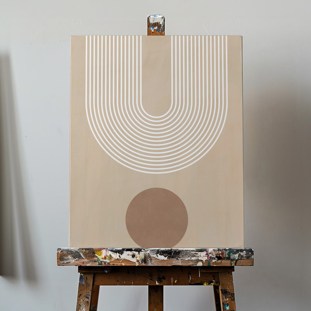 Beige bue Plakater - Kunsttryk | Lærredsbilleder