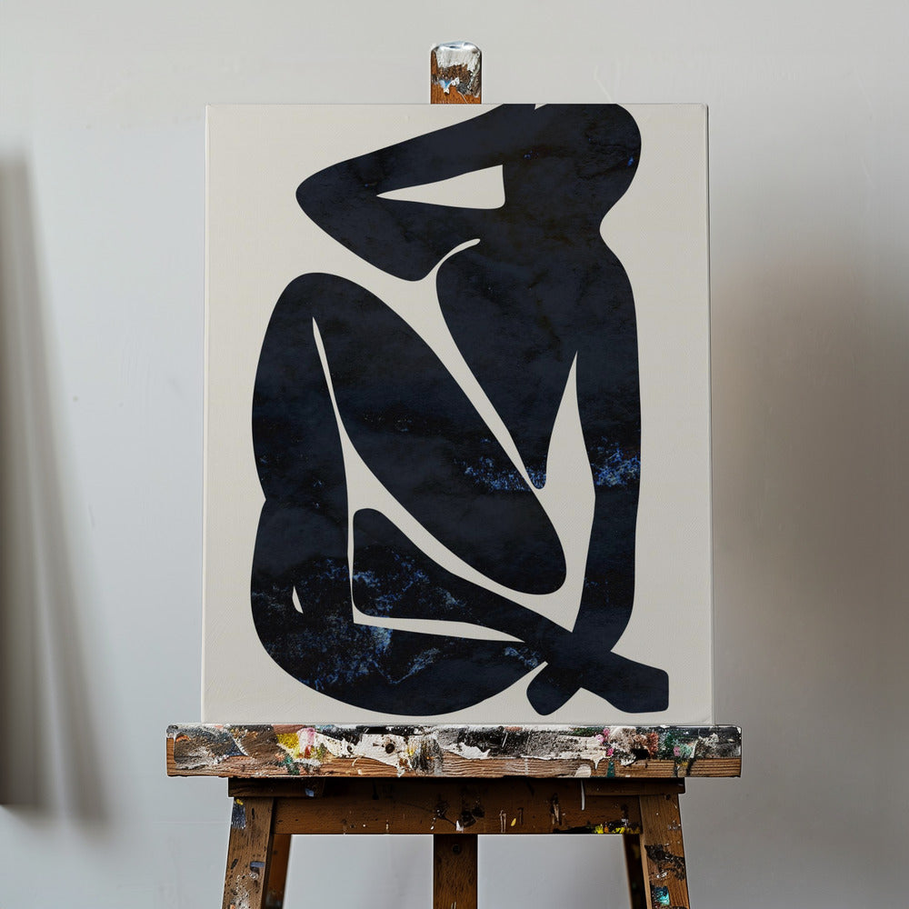 Mujer Azul Oscuro | Impresiones en Lienzo
