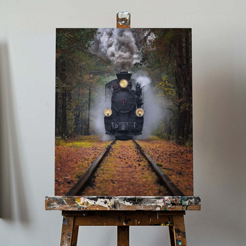 Durch den Herbstwald | Leinwand-Bilder