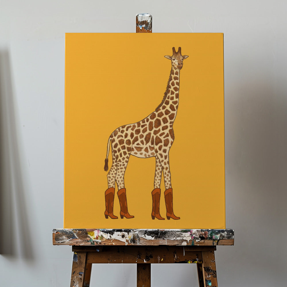 Jolene the Cowgirl Giraffe | Canvas