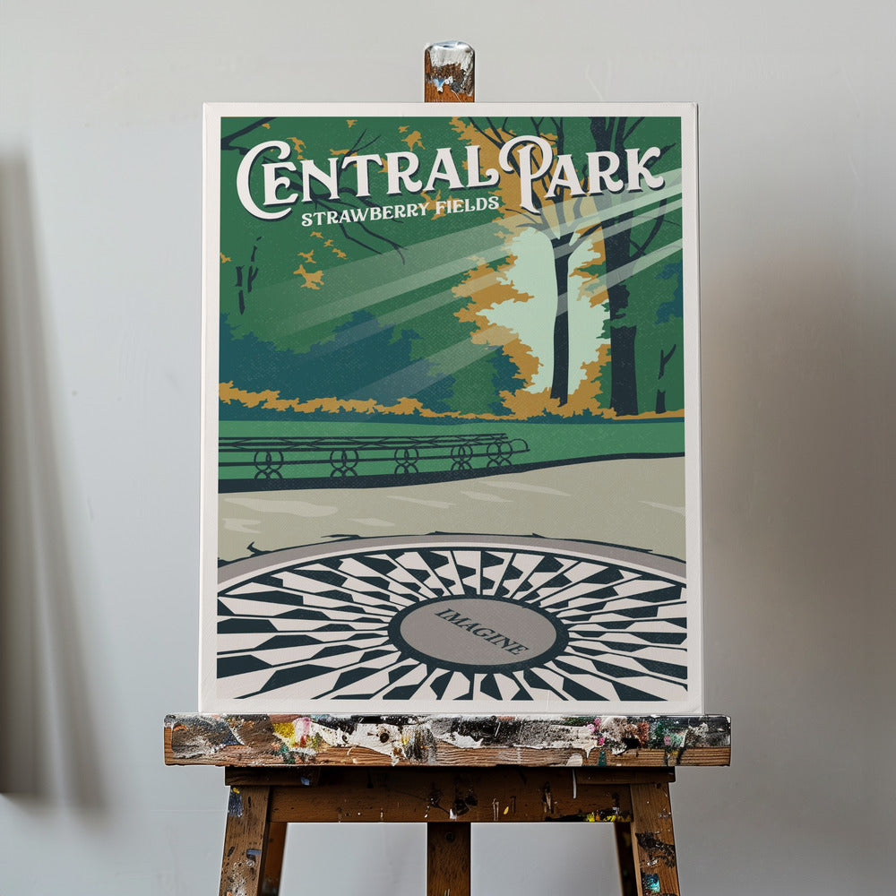 Impresión de viaje de Central Park Nueva York | Impresiones en Lienzo