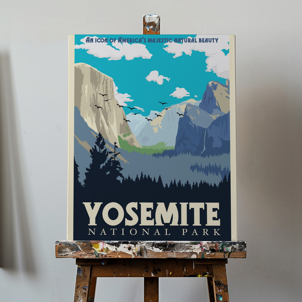 Impresión de viaje al Parque Nacional de Yosemite | Impresiones en Lienzo