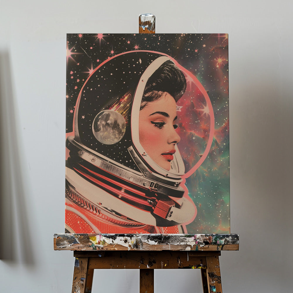 Female Astronaut Portrait | Canvas
