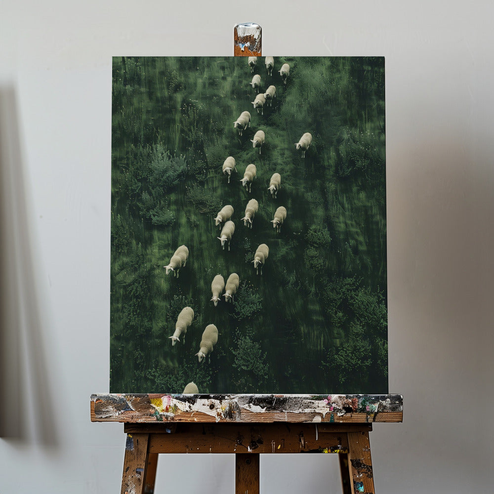 Sheep's Journey Home | Canvas