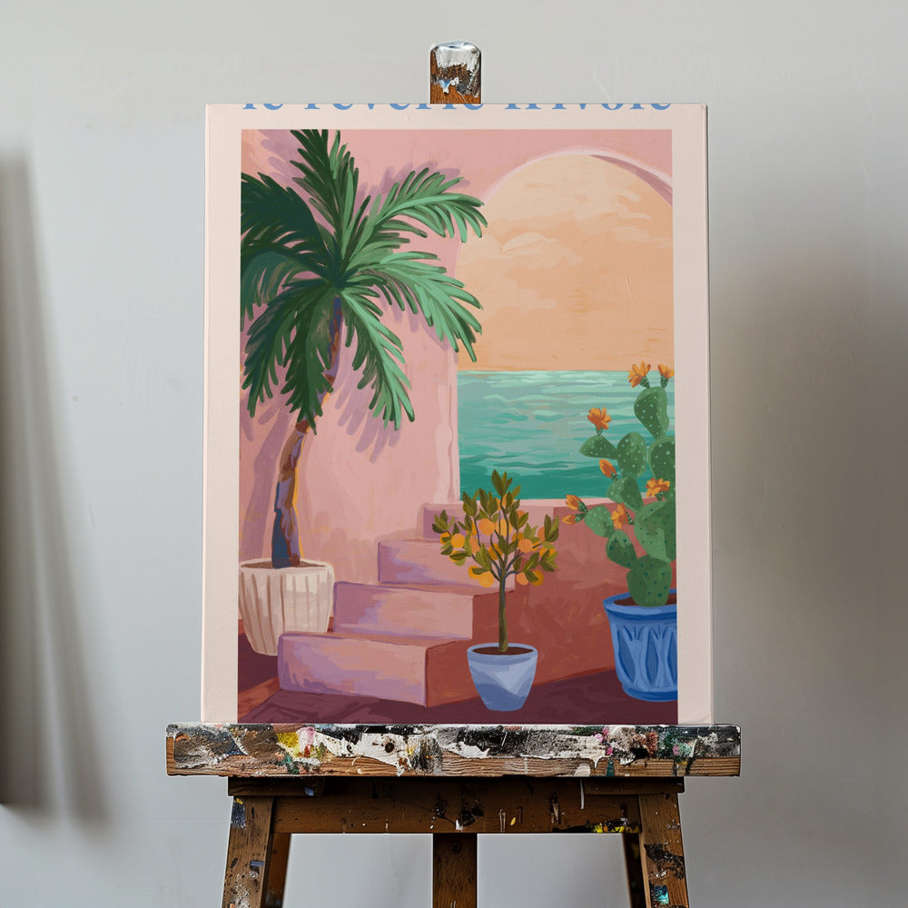 La Rêverie Frivole-Palm | Tableaux sur Toile