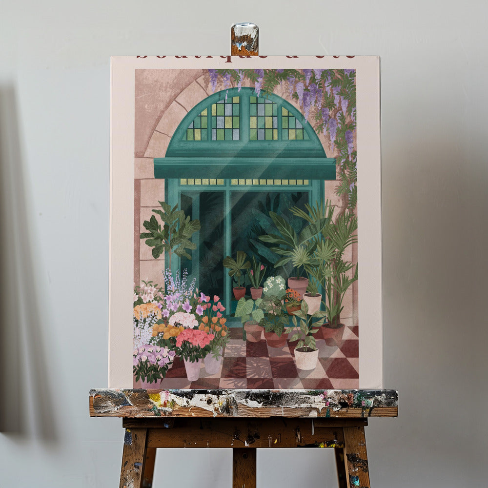 Floristería francesa Posters - Impresiones de Arte | Impresiones en Lienzo