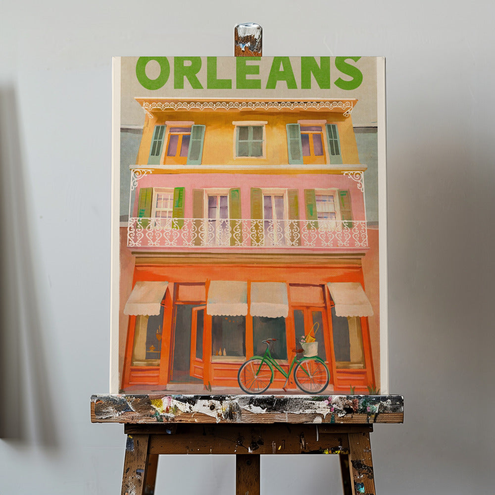 New Orleans, Louisiana - Vintagerejser Plakater - Kunsttryk | Lærredsbilleder