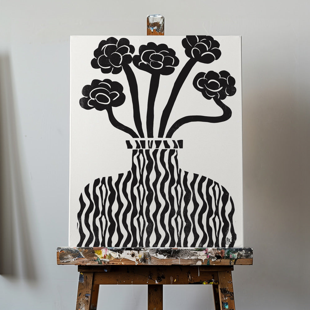 Vase and Flowers 03 | Canvas