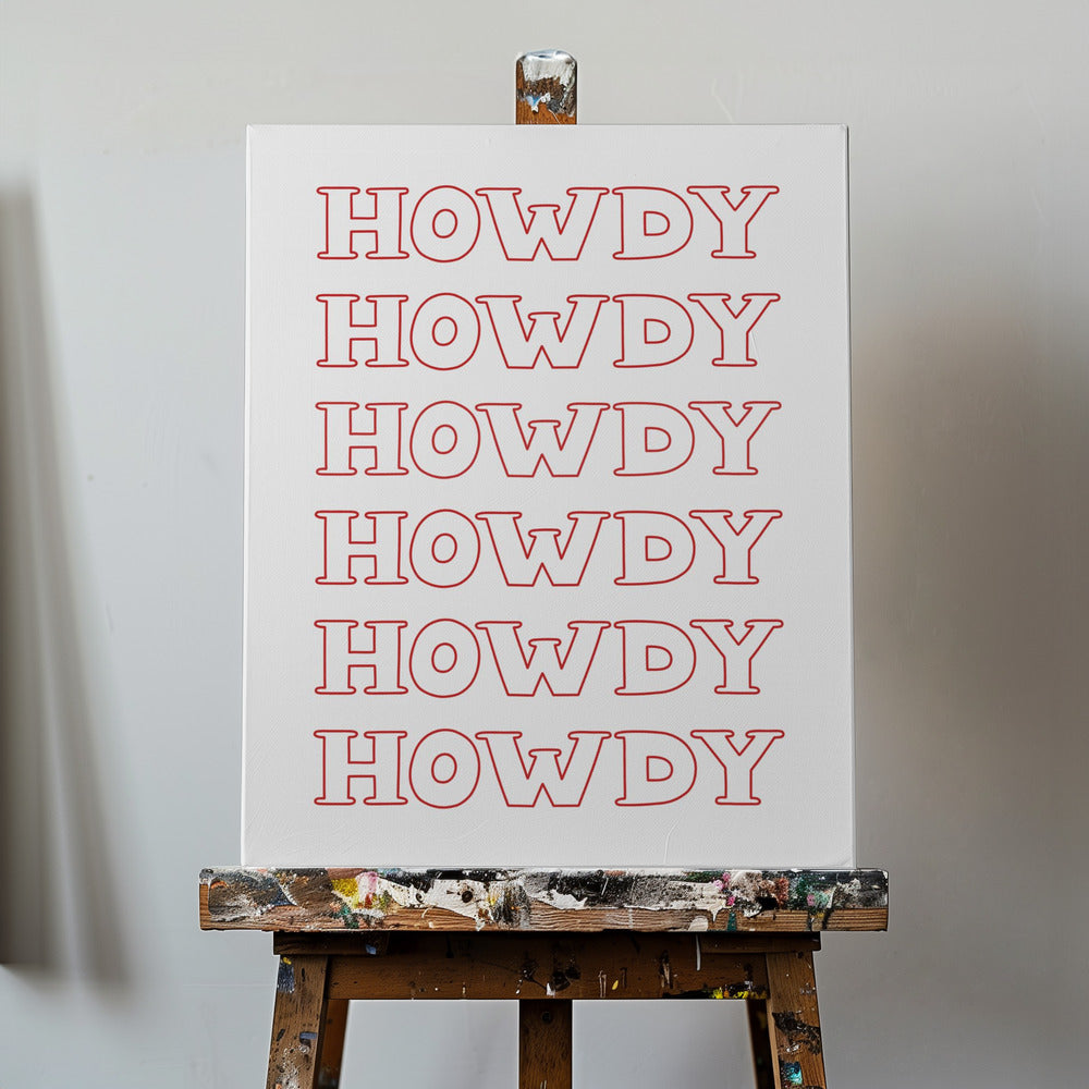 Röd Hej | Canvas