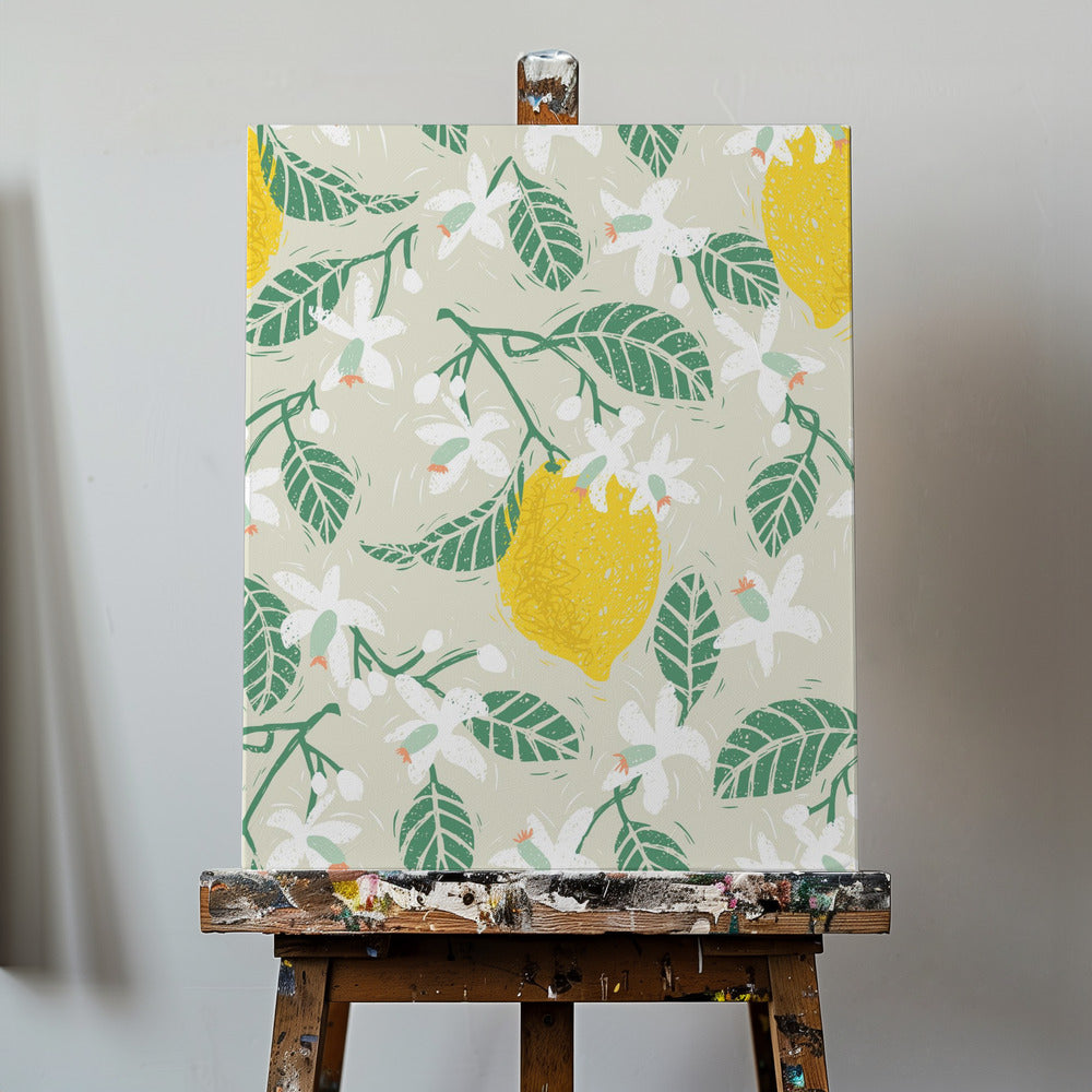 Lemon tree blossoms | Canvas