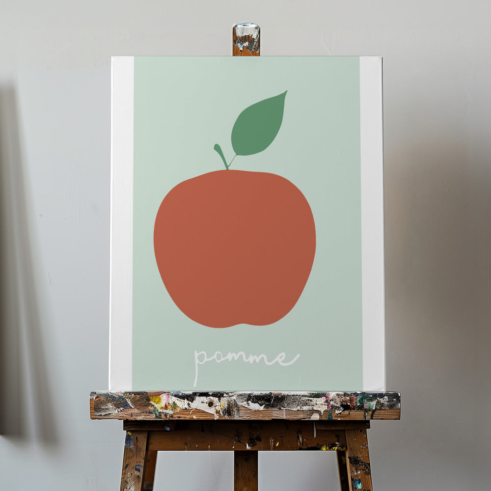 La Pomme (Muted Red) | Canvas