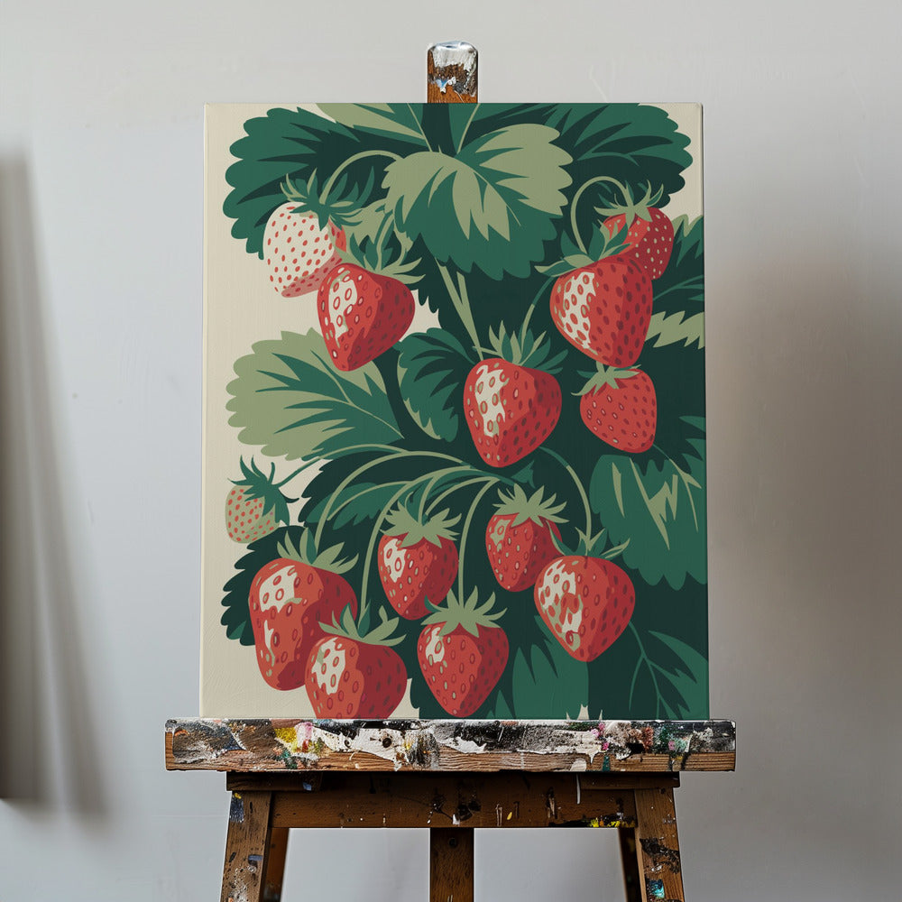 Juicy Strawberry Delight | Canvas