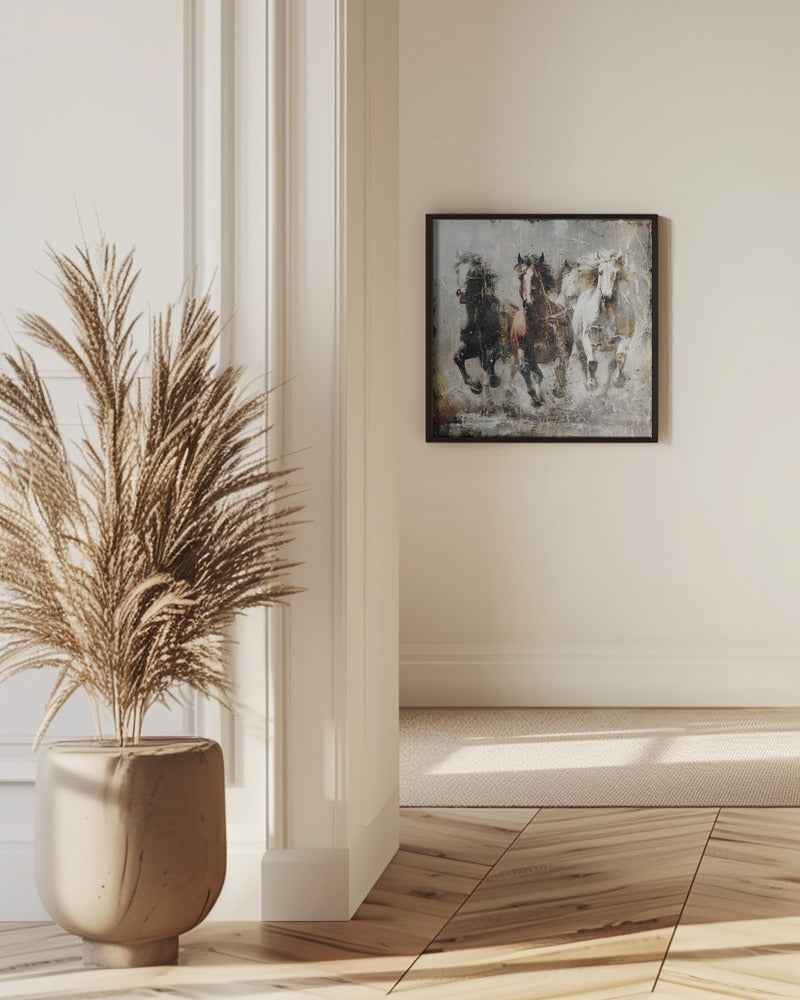 Pferd Vintage Kunst Illustration 15 | Poster