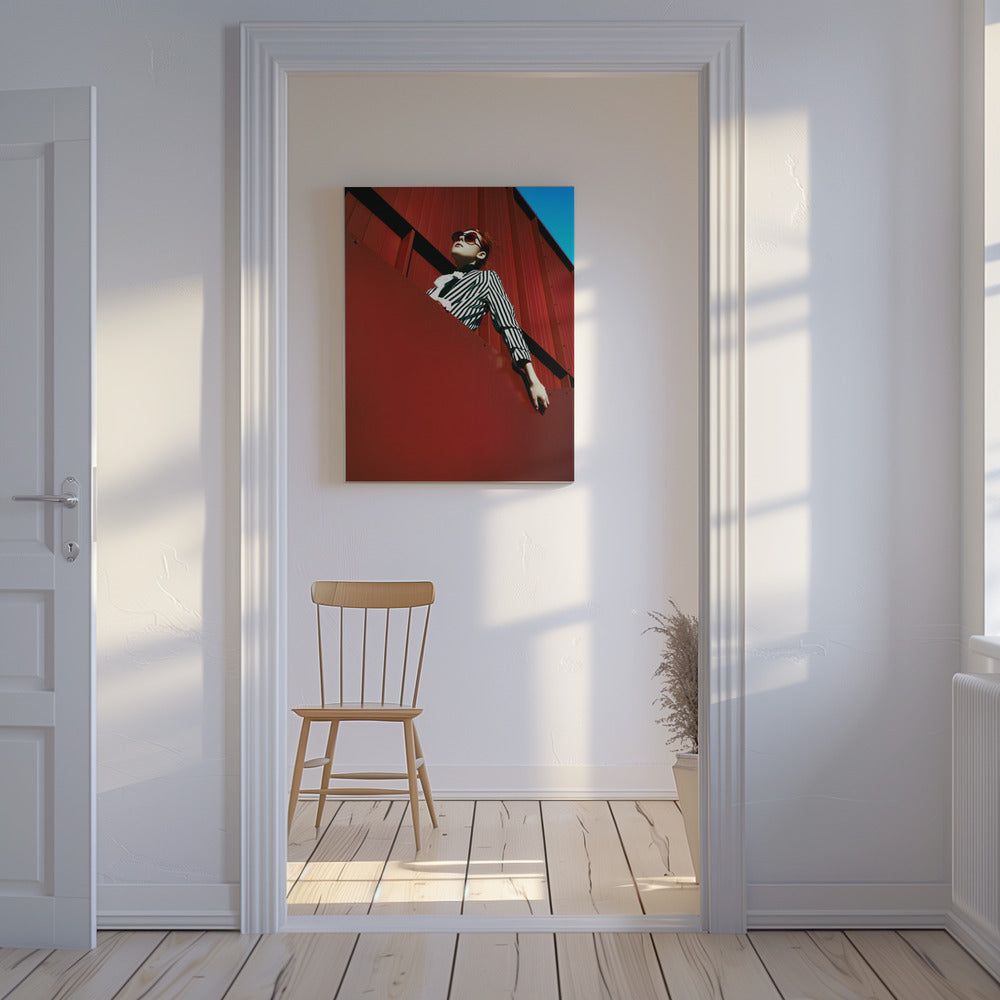 Contre le ciel rouge | Tableaux sur Toile