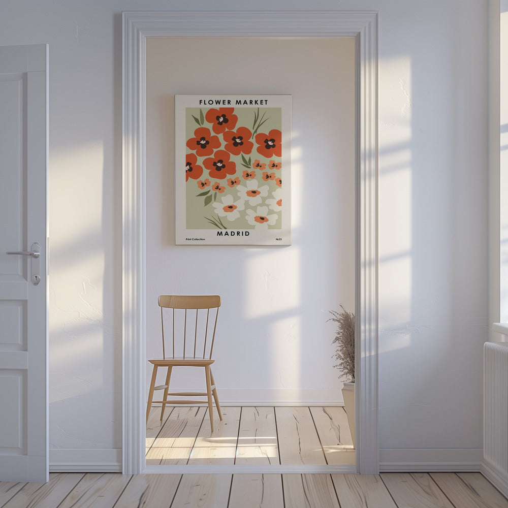 Marché aux fleurs de Madrid | Tableaux sur Toile