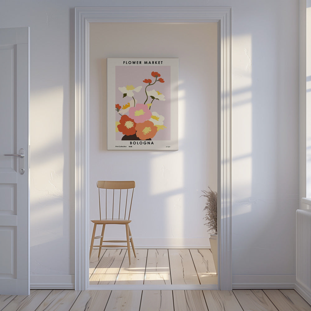 Marché aux fleurs. Bologne | Tableaux sur Toile