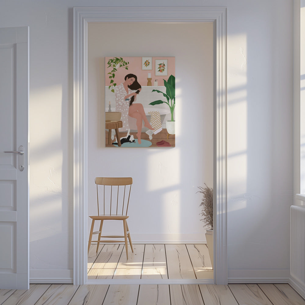 Dopo il bagno | Stampe su Tela