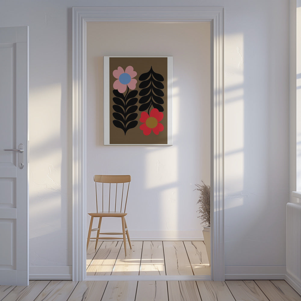 Blomster Guld | Lærredsbilleder