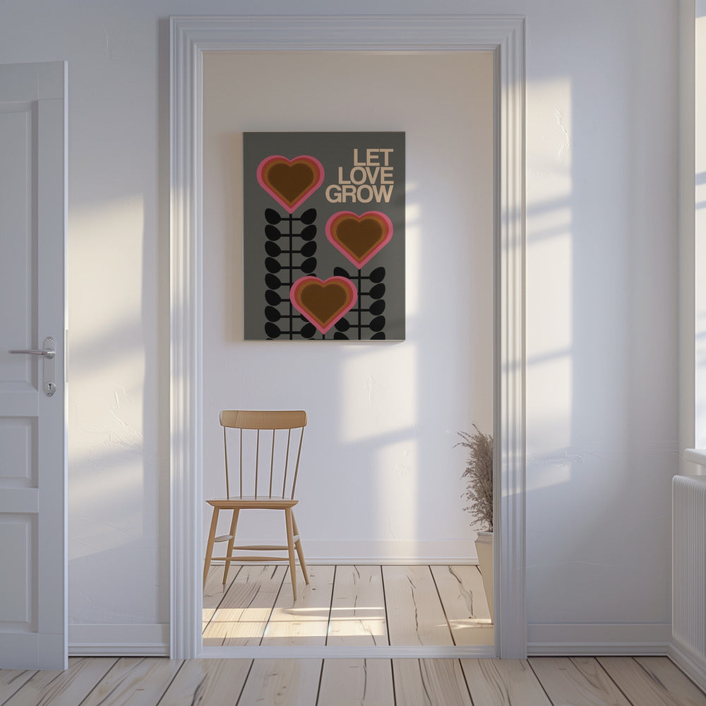 Lascia che l'amore diventi grigio | Stampe su Tela