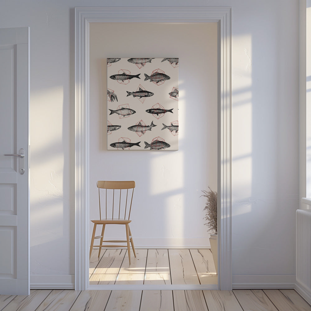 Peces en Geometría Nº4 | Impresiones en Lienzo
