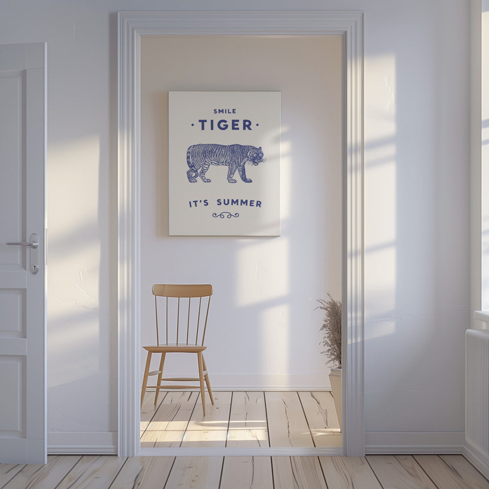 Leende Tiger | Canvas