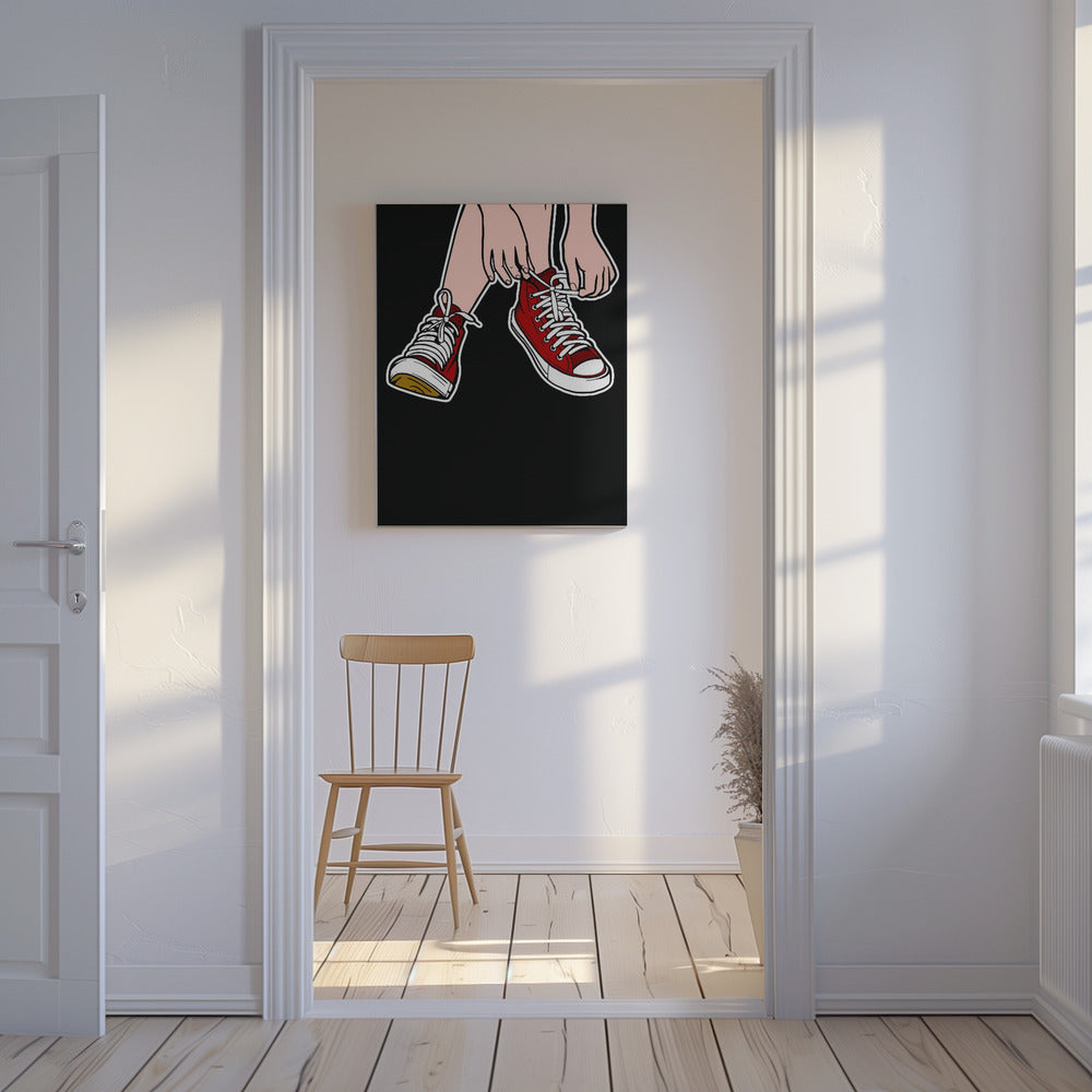 Atate los cordones de los zapatos Impresiones en Lienzo