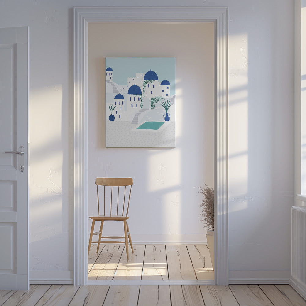 Santorini | Impresiones en Lienzo