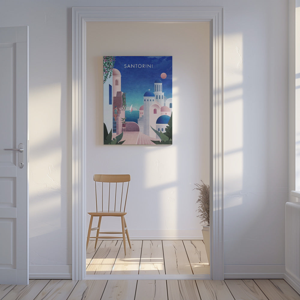 Santorini-tekst.png | Lerretsbilder