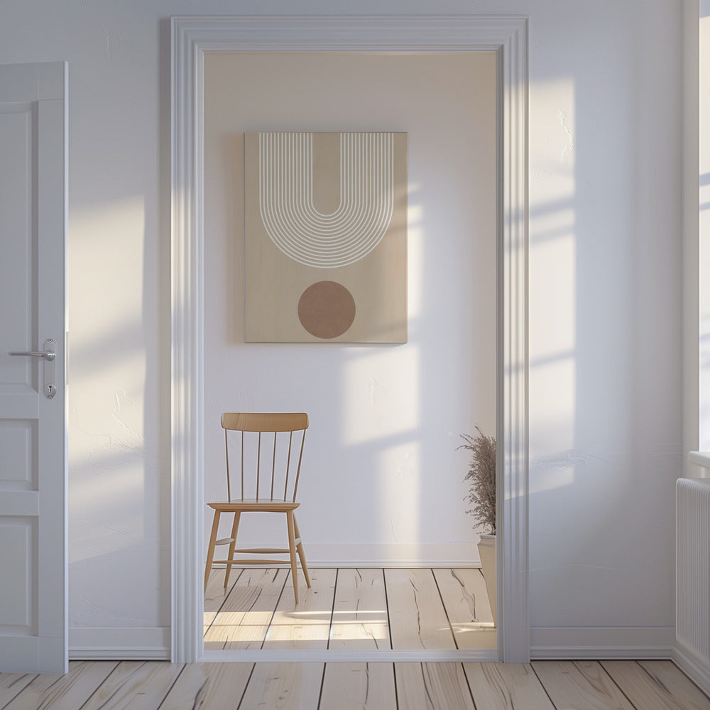 Beige bue Plakater - Kunsttryk | Lærredsbilleder